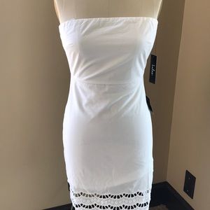 White strapless sundress size small NWT